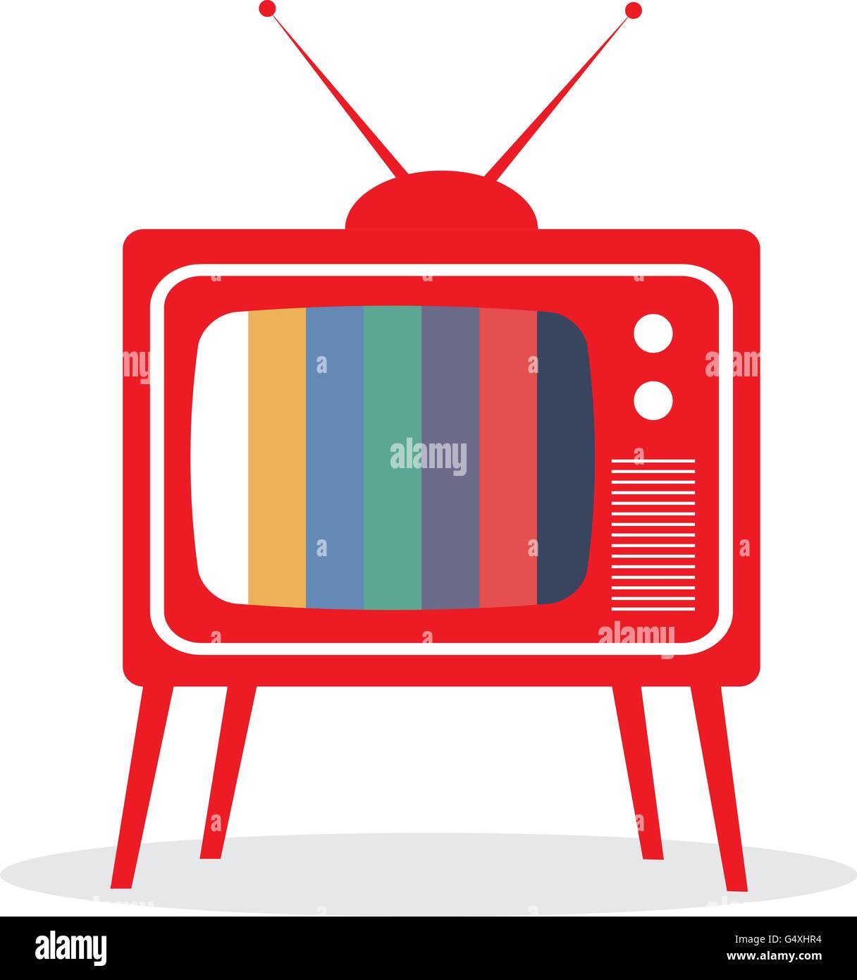 Vector retro TV Illustrazione Vettoriale