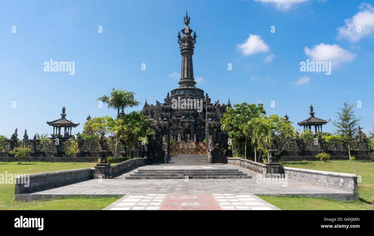 Bajra Sandhi Monumento a Denpasar, Bali in una giornata di sole Foto Stock