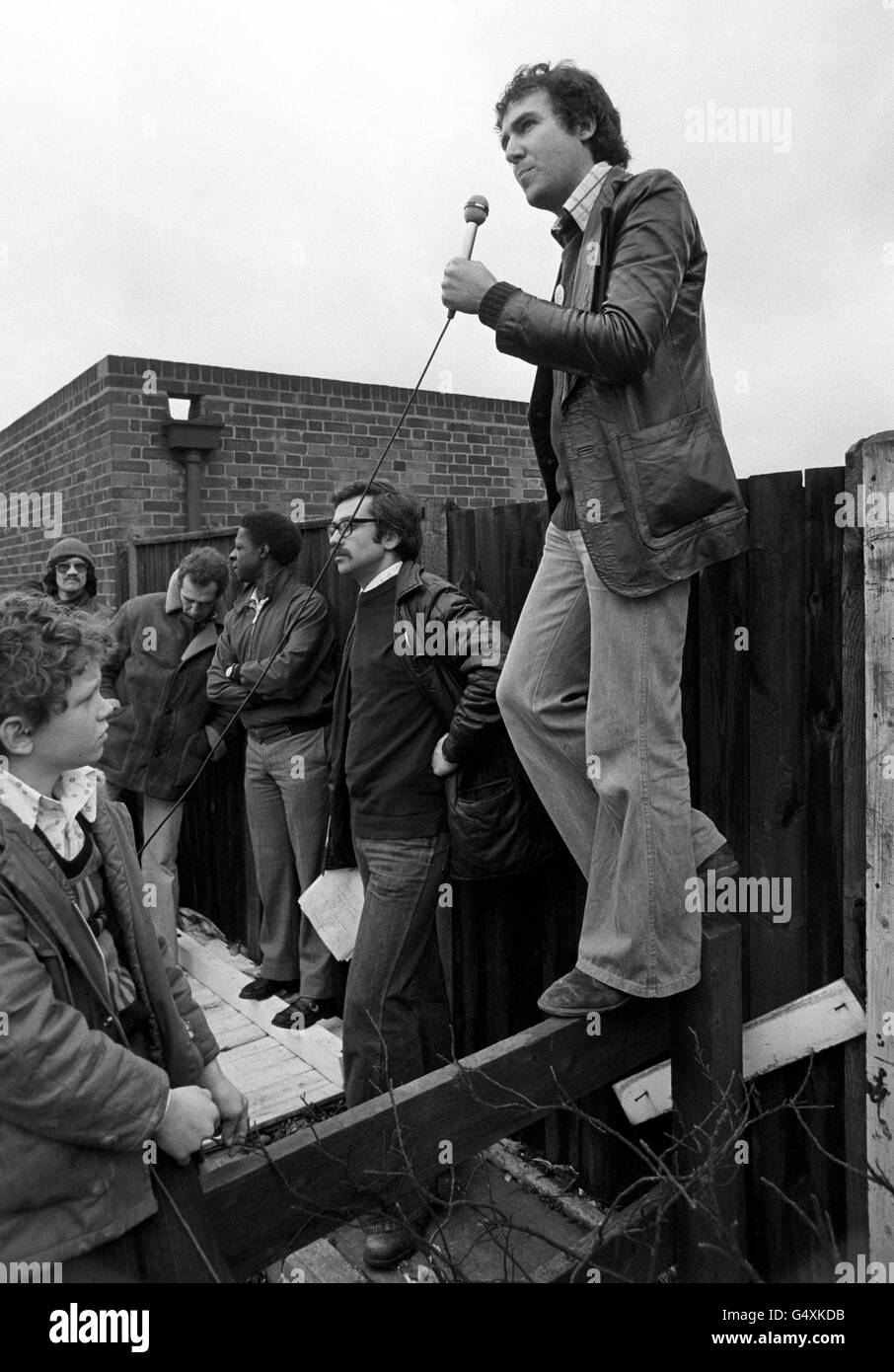 Politica inglese - Il Anti-Nazi League - Ilford - 1978 Foto Stock
