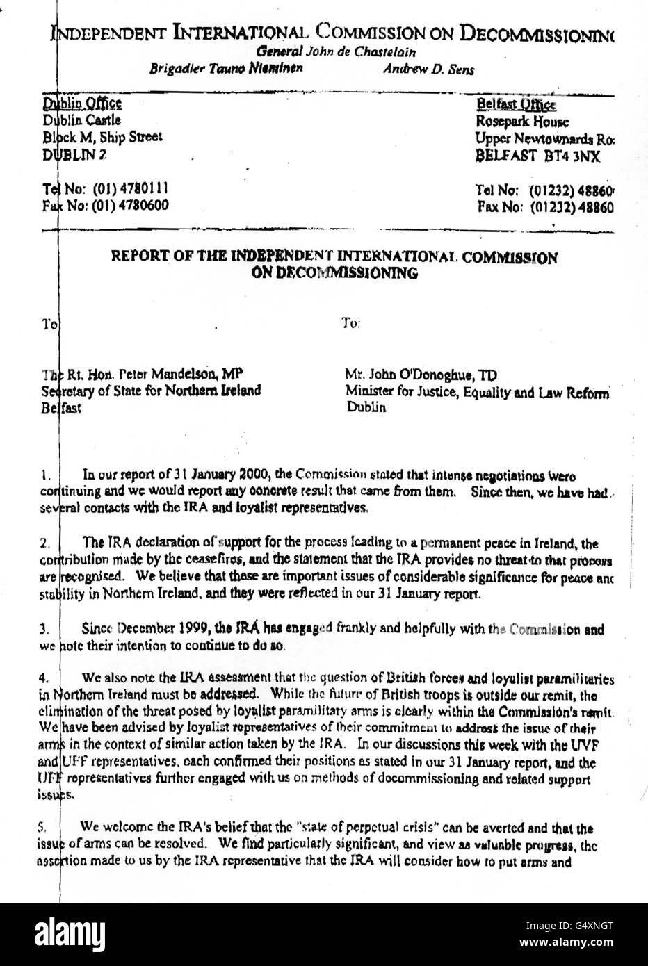 Ulster bracci Seconda relazione 2 Foto Stock