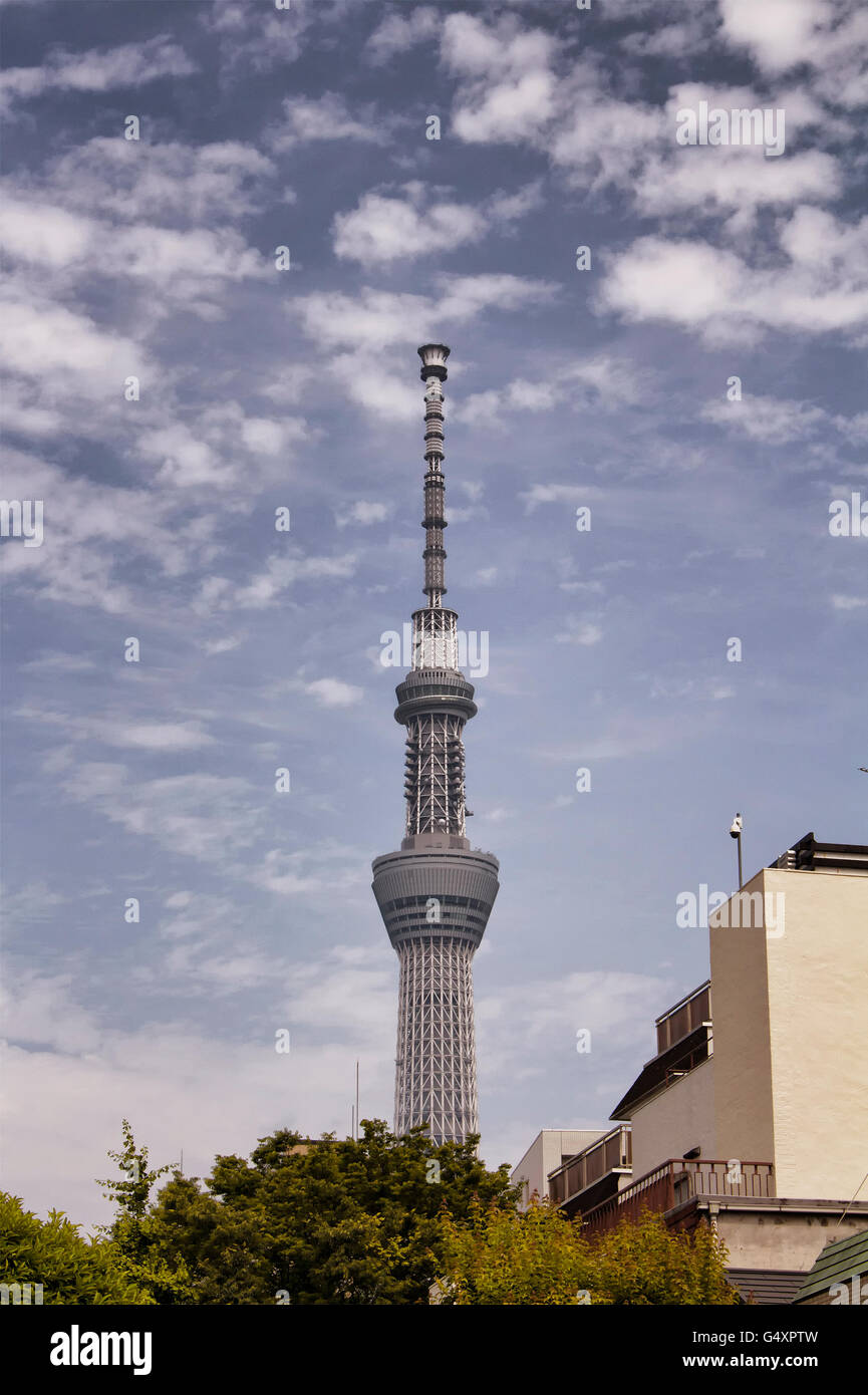 Più alto nella torre di Tokyo Foto Stock