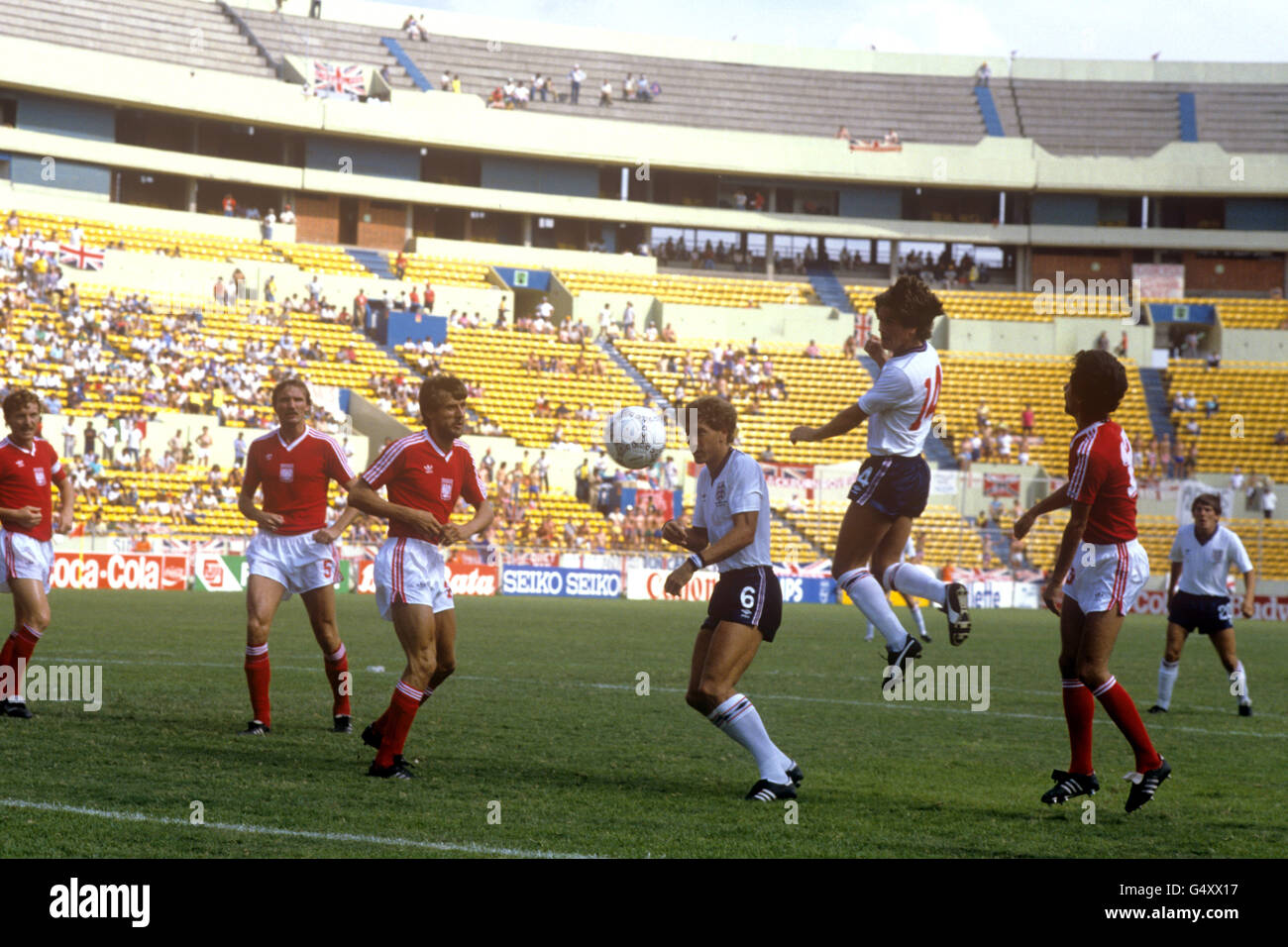 Calcio - Coppa del Mondo FIFA MESSICO 1986 - Gruppo F - Inghilterra v Polonia - Universitario Stadium Foto Stock