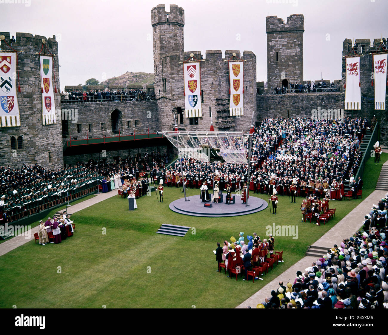 Royalty - investitura del Principe di Galles - Caernarfon Castle Foto Stock