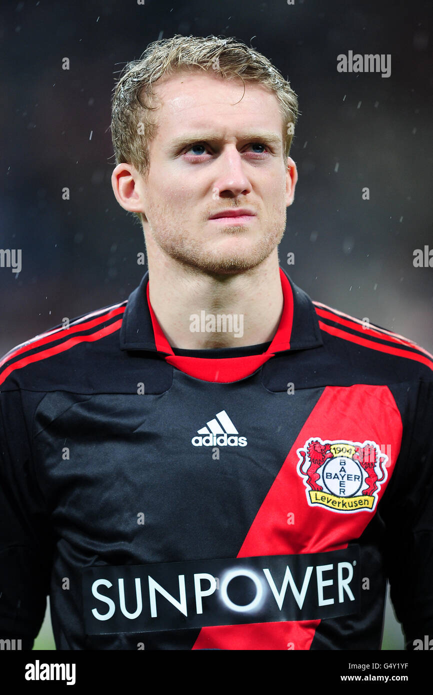 Soccer - UEFA Champions League - Turno di 16 - Prima tappa - Bayer Leverkusen v Barcellona - Bay-Arena Foto Stock