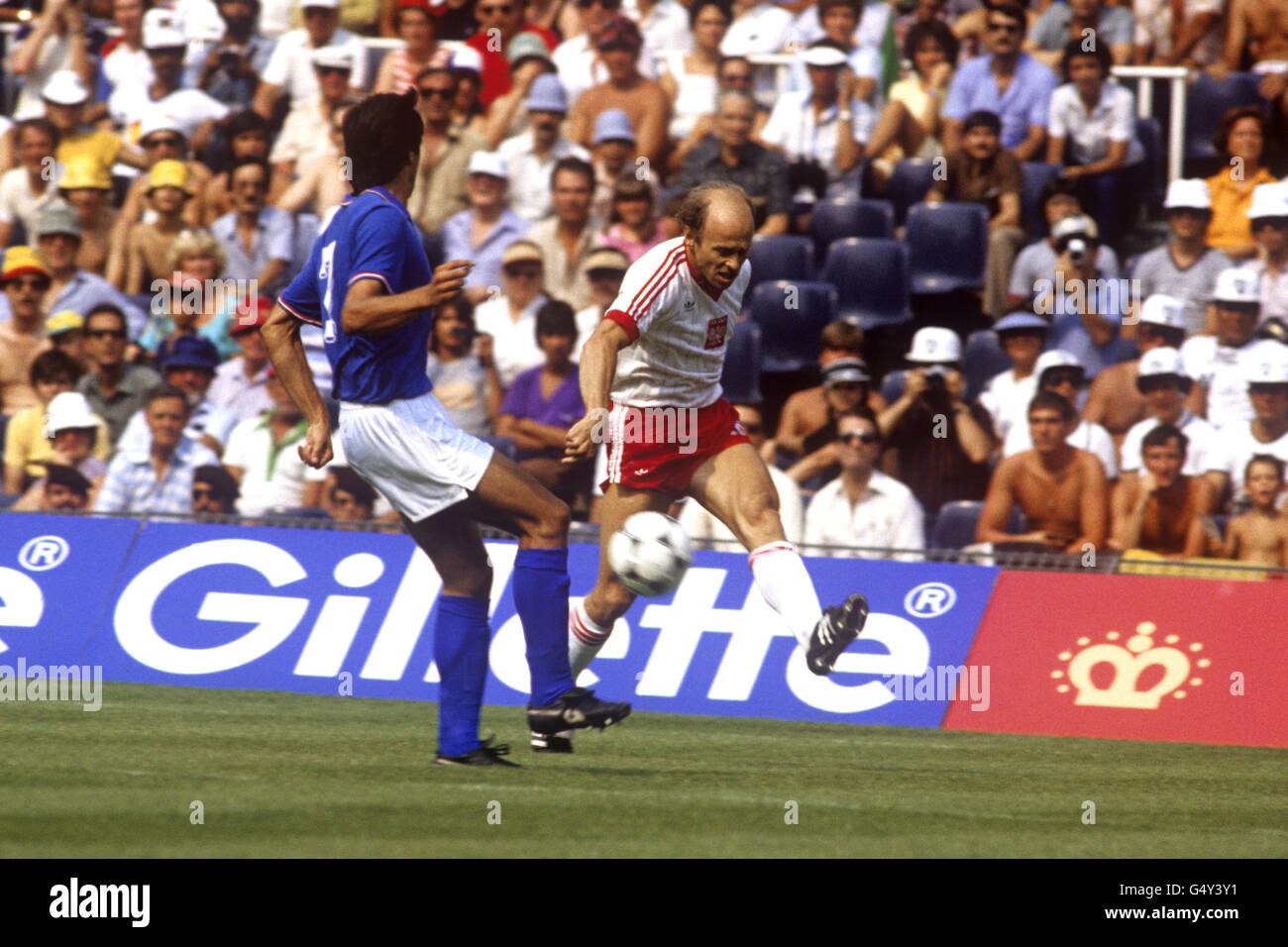 Calcio - Coppa del Mondo FIFA SPAGNA 82 - Semi finale - Polonia v Italia - Camp Nou, Barcellona Foto Stock