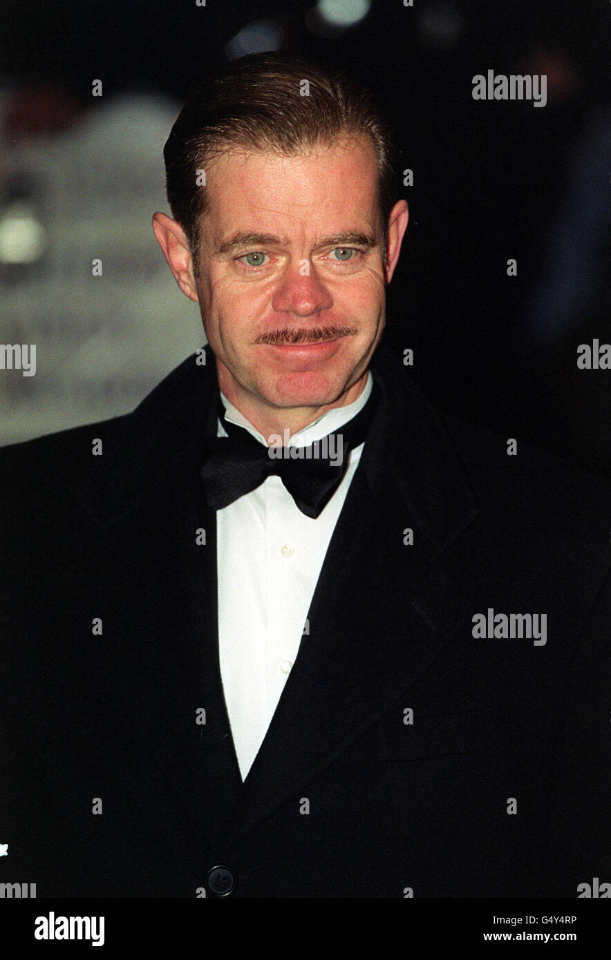 L'attore americano William Macy, stella del film dei fratelli Coen 'Fargo', che arriva al premio serale Standard British Film, che si tiene all'hotel Savoy a Londra. Foto Stock