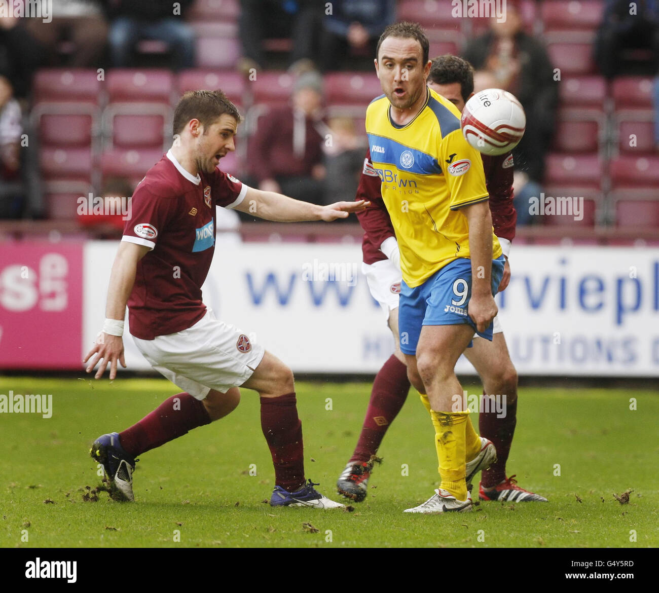 Calcio - William Hill Coppa Scozzese - quinto round - Cuore di Midlothian v St Johnstone - Tynecastle Stadium Foto Stock