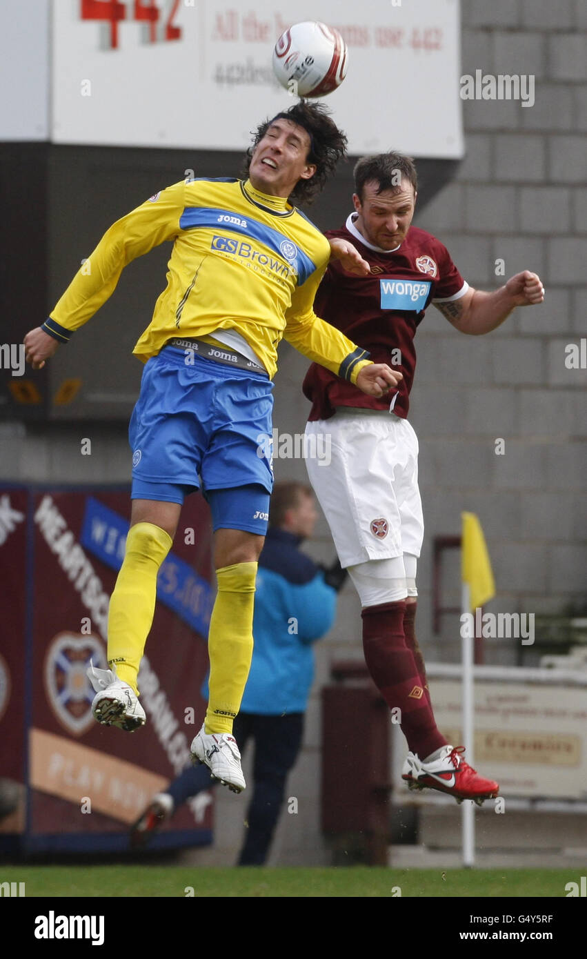 Calcio - William Hill Coppa Scozzese - quinto round - Cuore di Midlothian v St Johnstone - Tynecastle Stadium Foto Stock