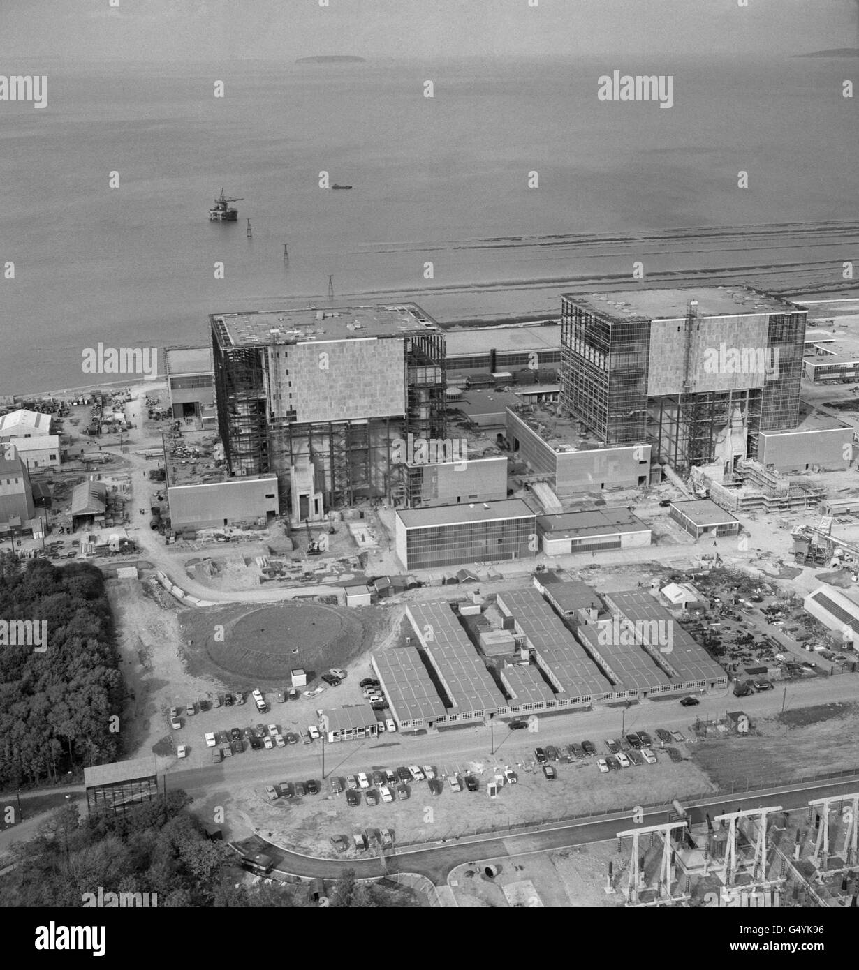 La scienza e la tecnologia - le centrali nucleari - Hinkley Point - Bridgwater Foto Stock