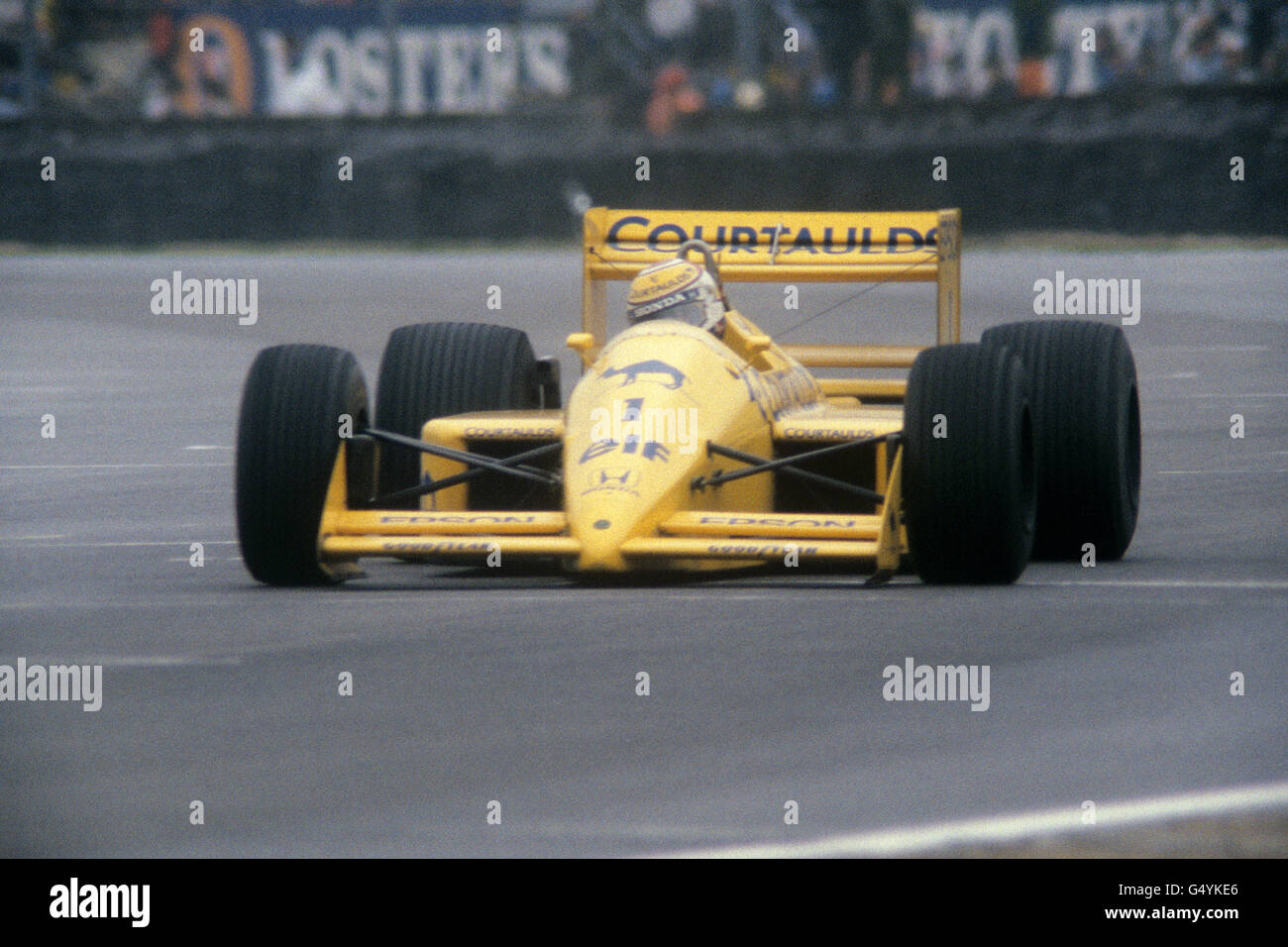 Formula uno Motor Racing - Gran Premio di Gran Bretagna - Silverstone. Nelson Piquet, Lotus-Honda Foto Stock