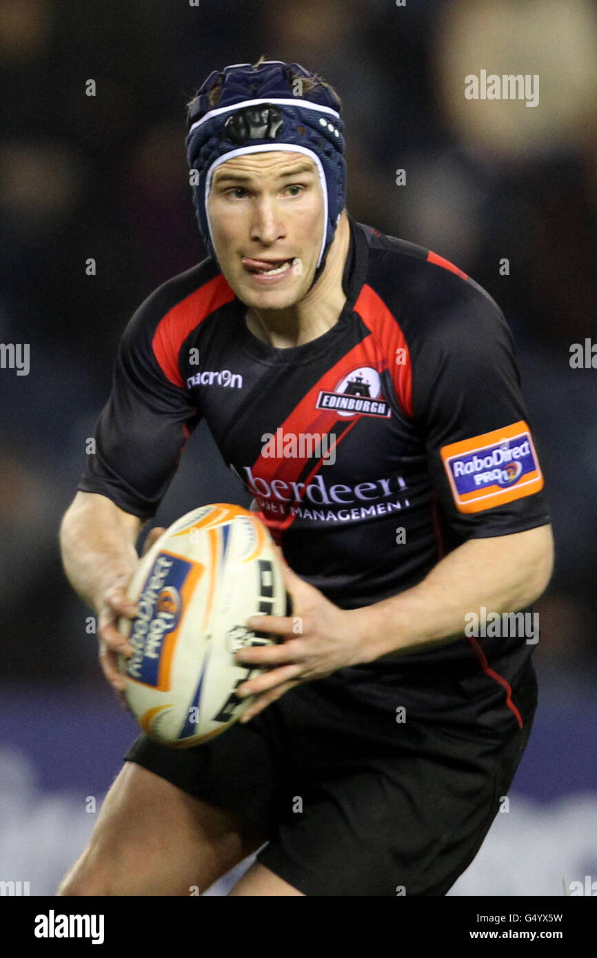 Rugby Union - RaboDirect PRO12 - Edinburgh Rugby v asprì - Murrayfield Foto Stock