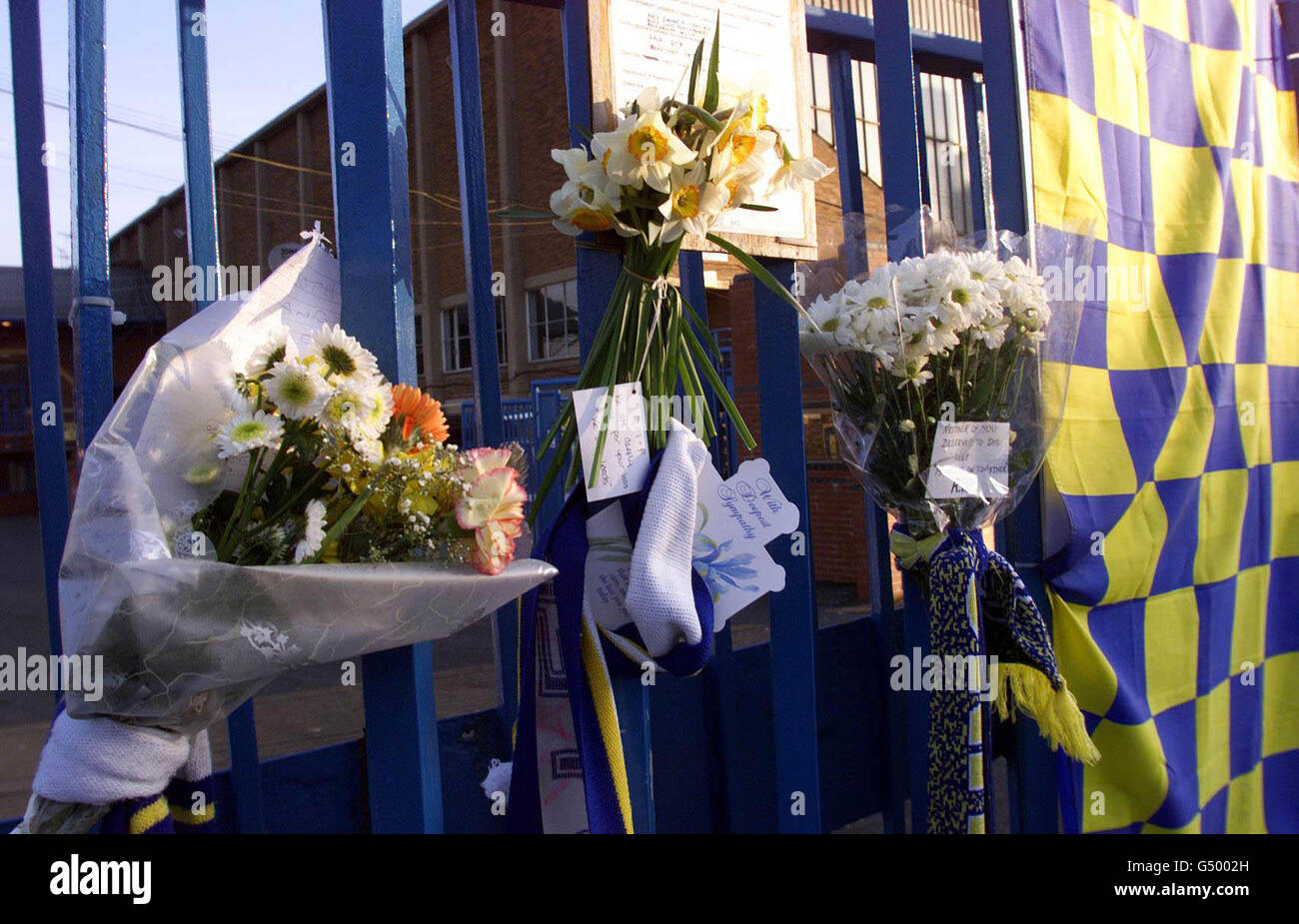 Leeds FC decessi fiori omaggio Foto Stock