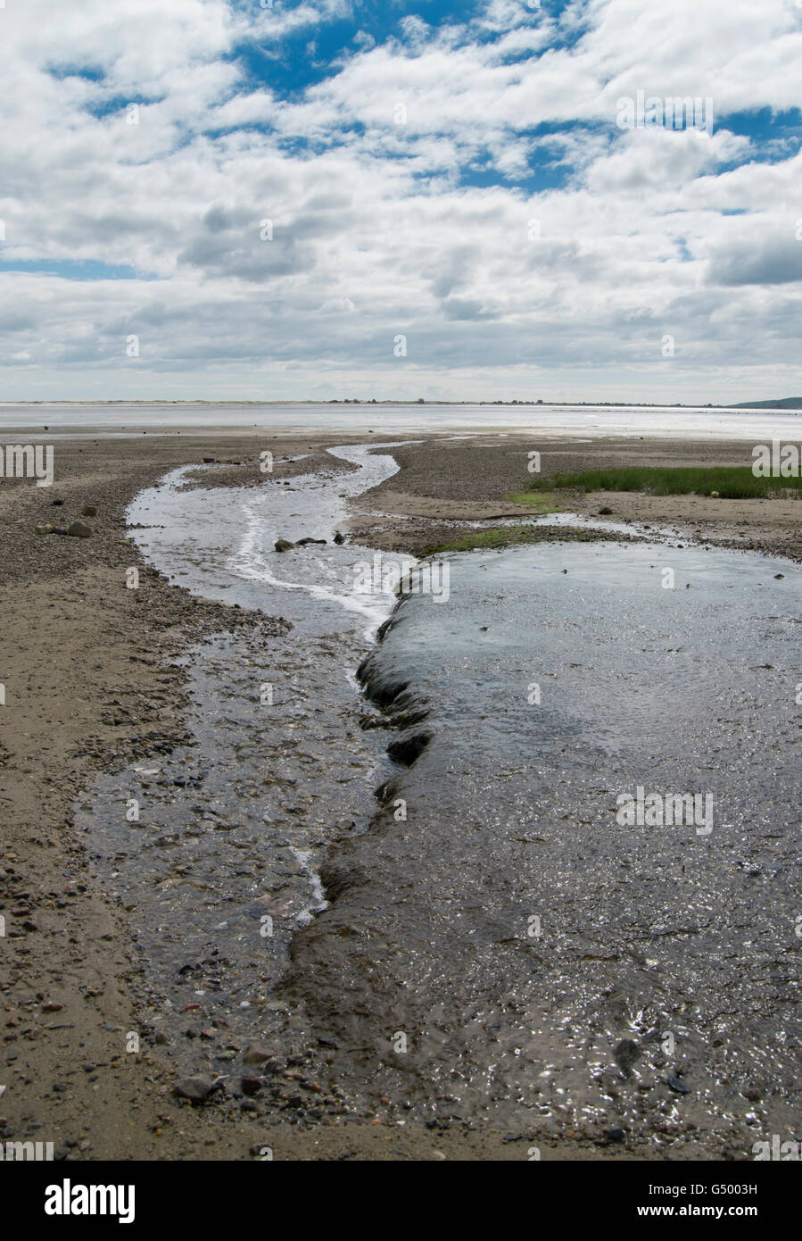 Plymouth, Massachusetts, shore con onde Foto Stock