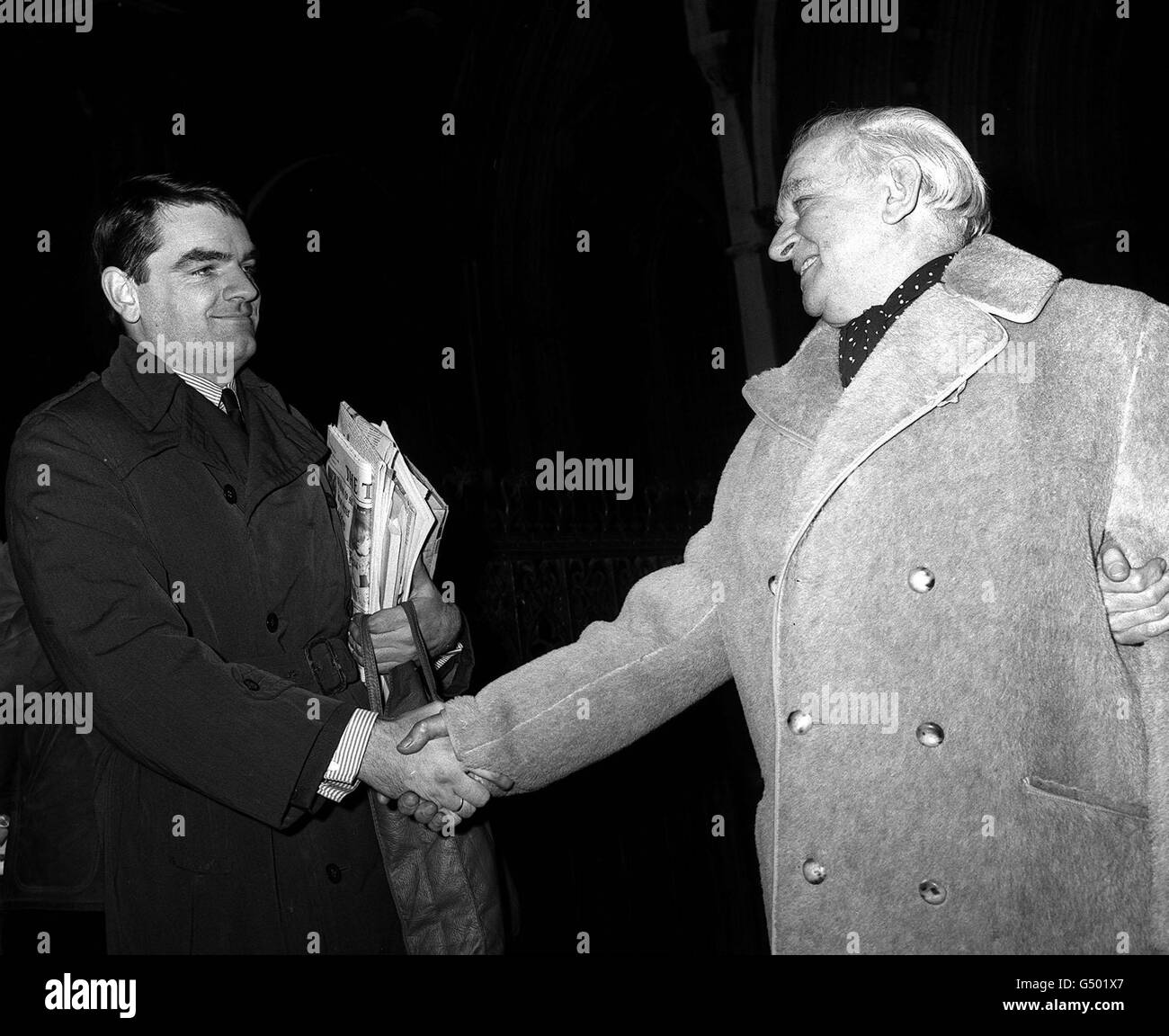 David Irving & capitano John Broome Foto Stock