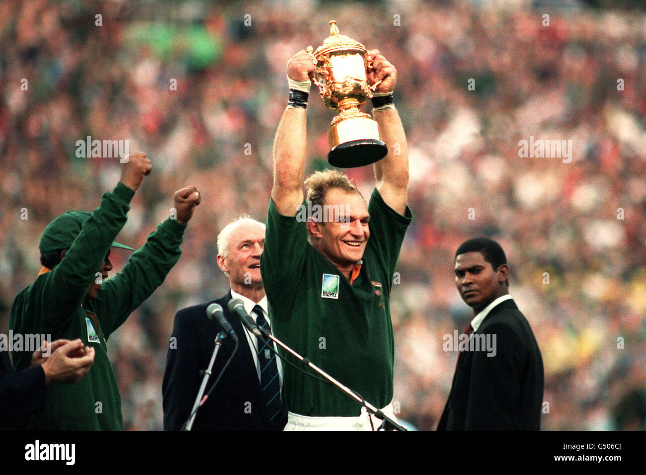 Il Rugby - Coppa del Mondo Sud Africa 95 - finale - Sud Africa v Nuova  Zelanda - Ellis Park di Johannesburg Foto stock - Alamy