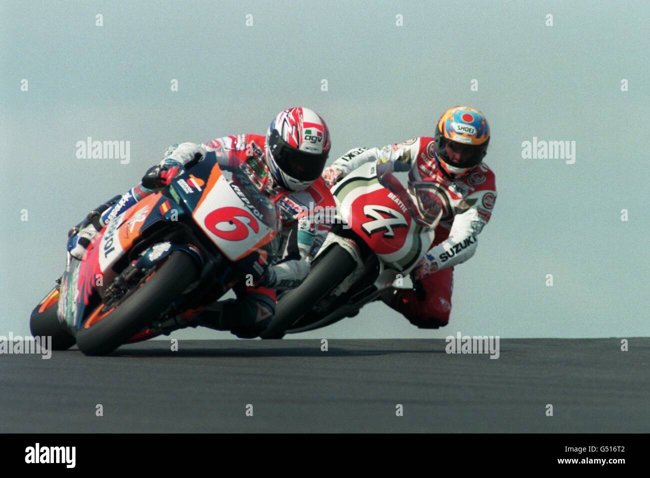 GRAN PREMIO DEL MOTOCICLO 500CC. ALEX CRIVILLE GUIDA DARYL BEATTIE Foto Stock
