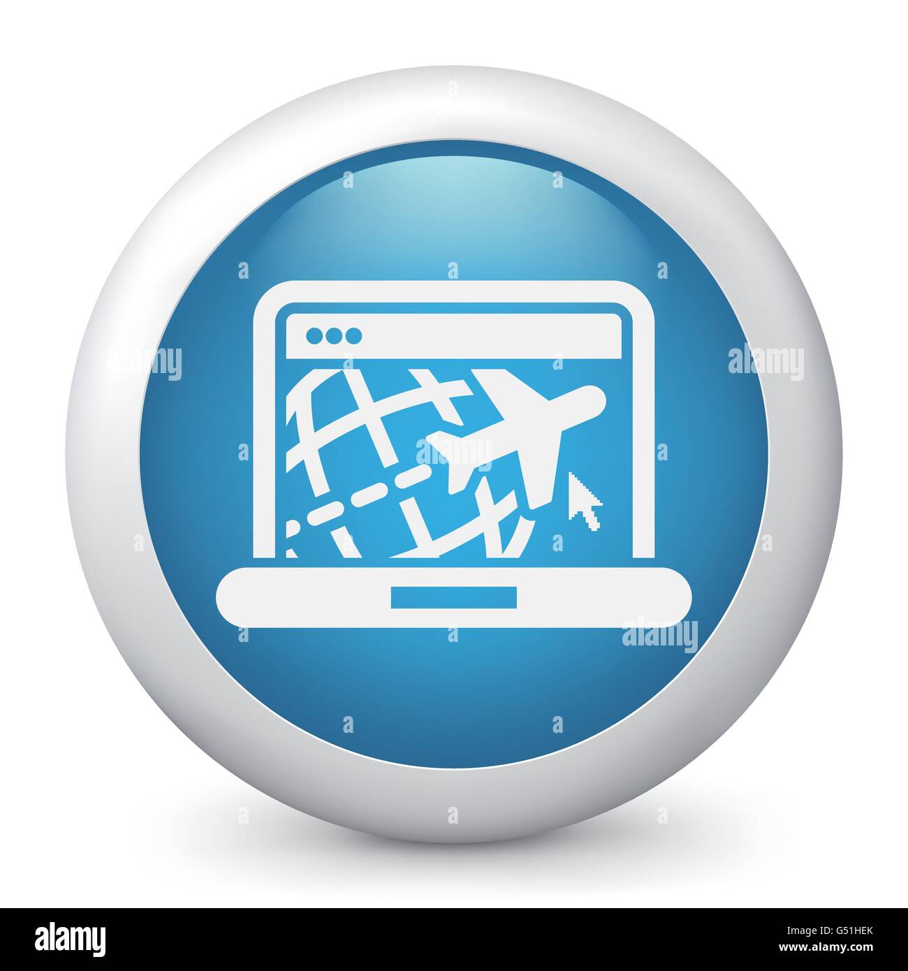 Illustrazione di viaggio web agency icona Illustrazione Vettoriale