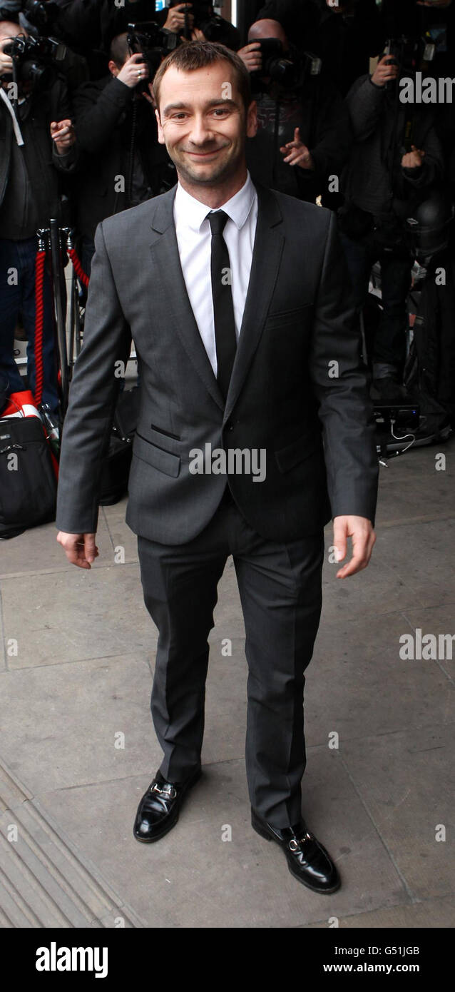 Charlie Condou arriva per il Television and radio Industries Club (TRIC) Awards, al Grosvenor House Hotel on Park Lane, nel centro di Londra. Foto Stock