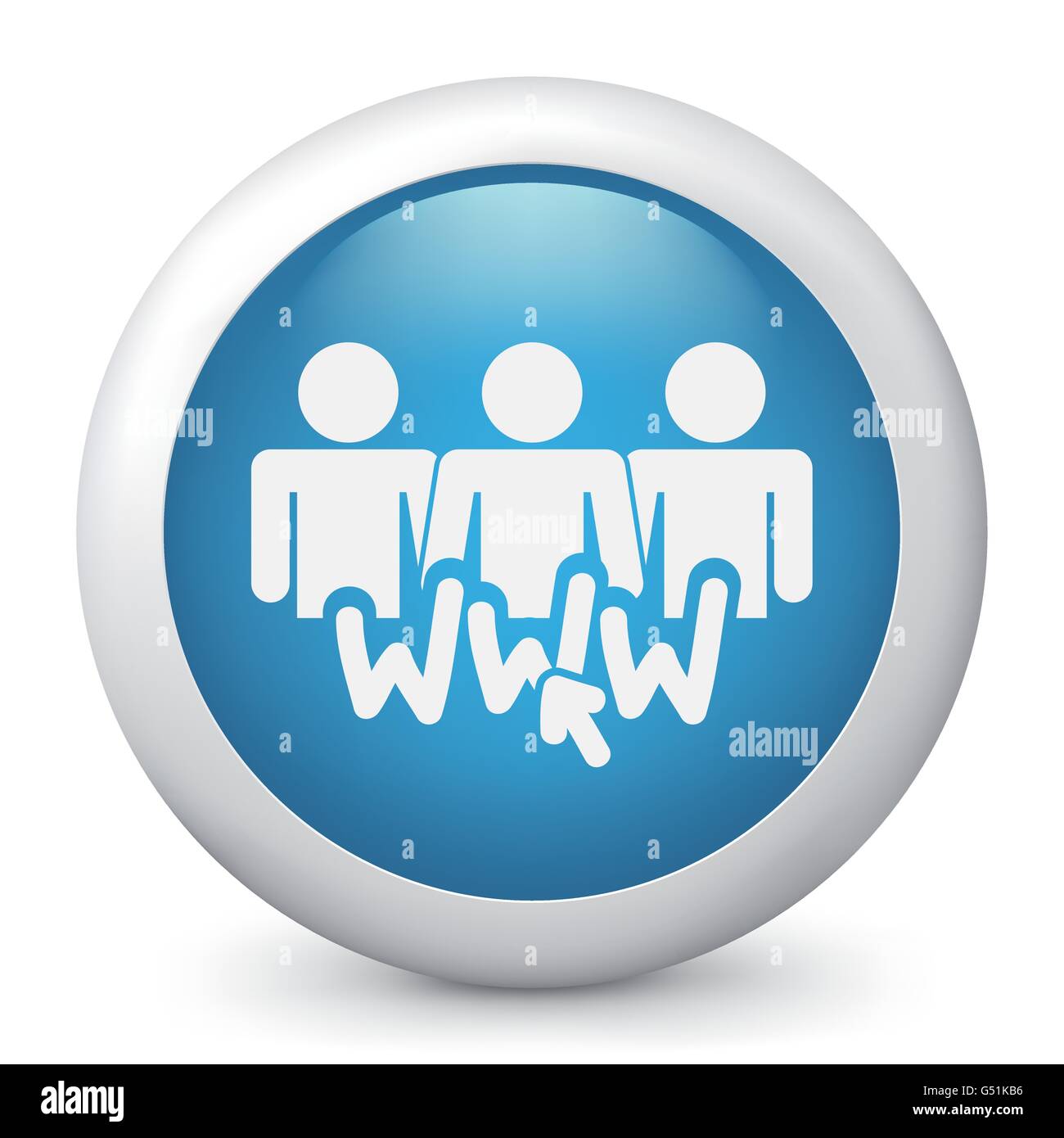 Illustrazione di sociale icona di rete Illustrazione Vettoriale