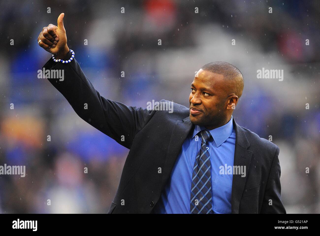 Calcio - campionato della Lega di Calcio di Npower - Birmingham City v Middlesbrough - St Andrews. L'ex giocatore Michael Johnson a metà tempo Foto Stock