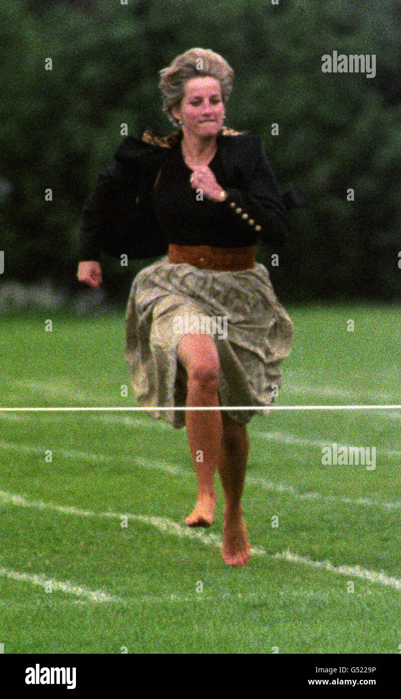 Royalty - La Principessa di Galles - madri' gara - Wetherby School La Giornata dello sport Foto Stock