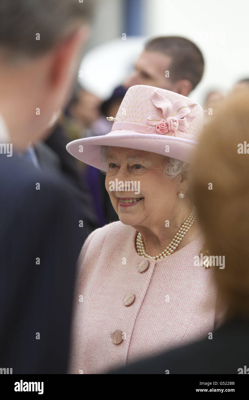 Royal visita a Manchester Foto Stock