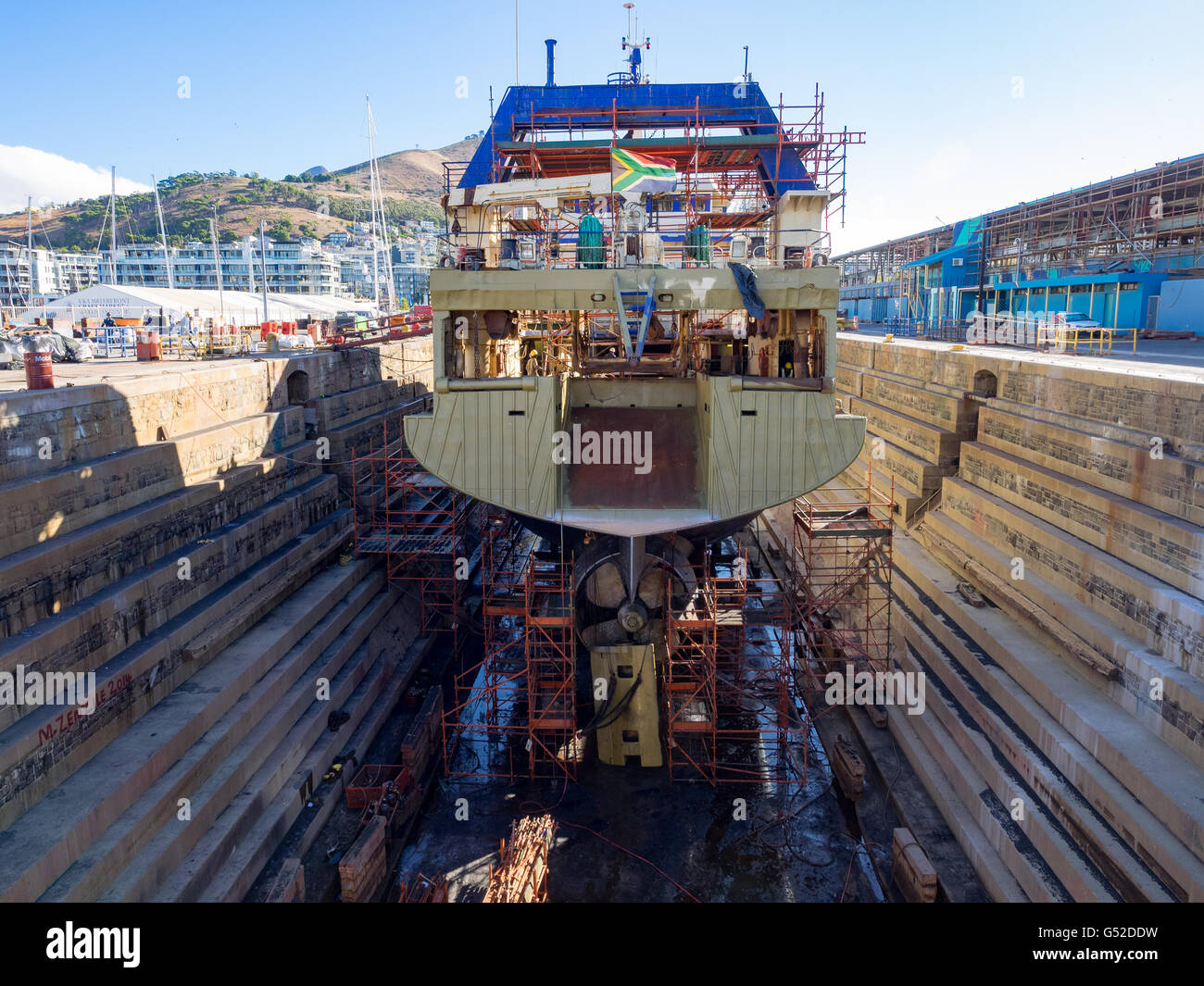 Sud Africa, Western Cape, Cape Town, cantiere in Città del Capo Foto Stock