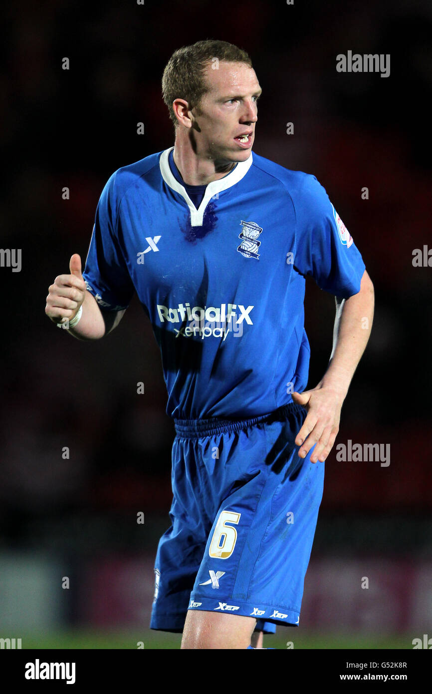 Calcio - campionato della Lega di Calcio di Npower - Doncaster Rovers v Birmingham City - Keepmoat Stadium. Peter Ramage, Birmingham City Foto Stock