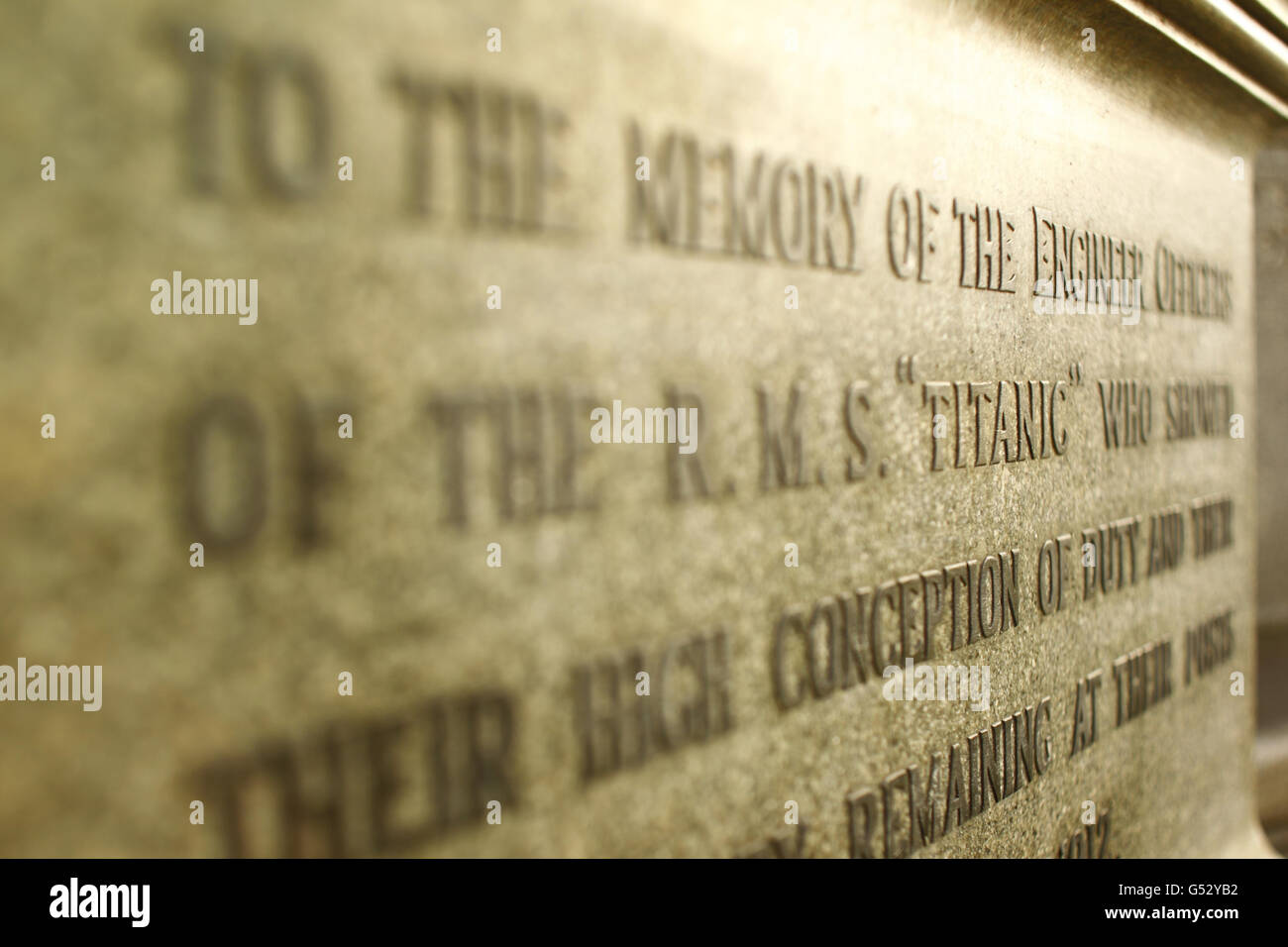 Titanic anniversario Foto Stock