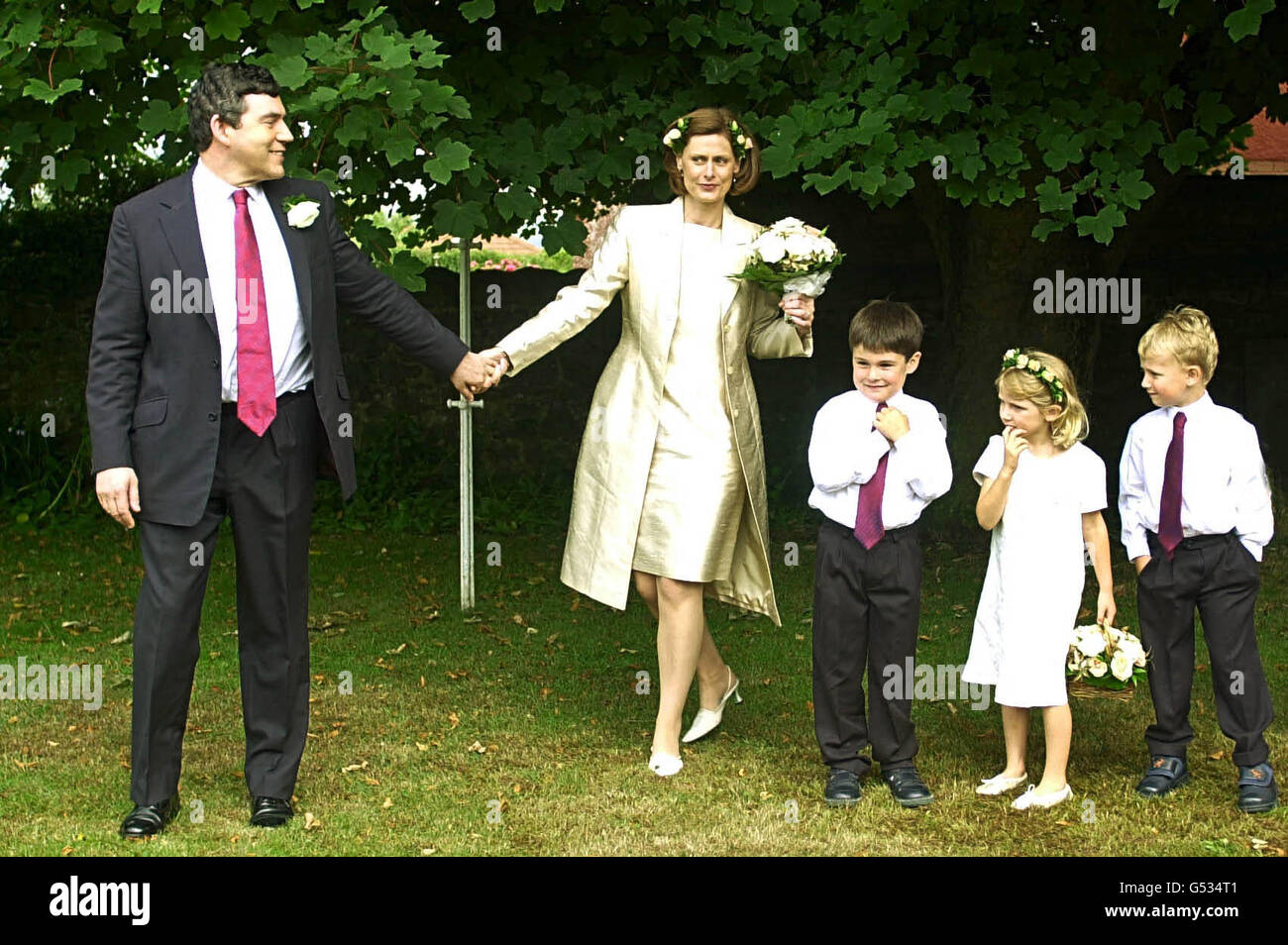 Gordon Brown Wedding - Fife Foto Stock