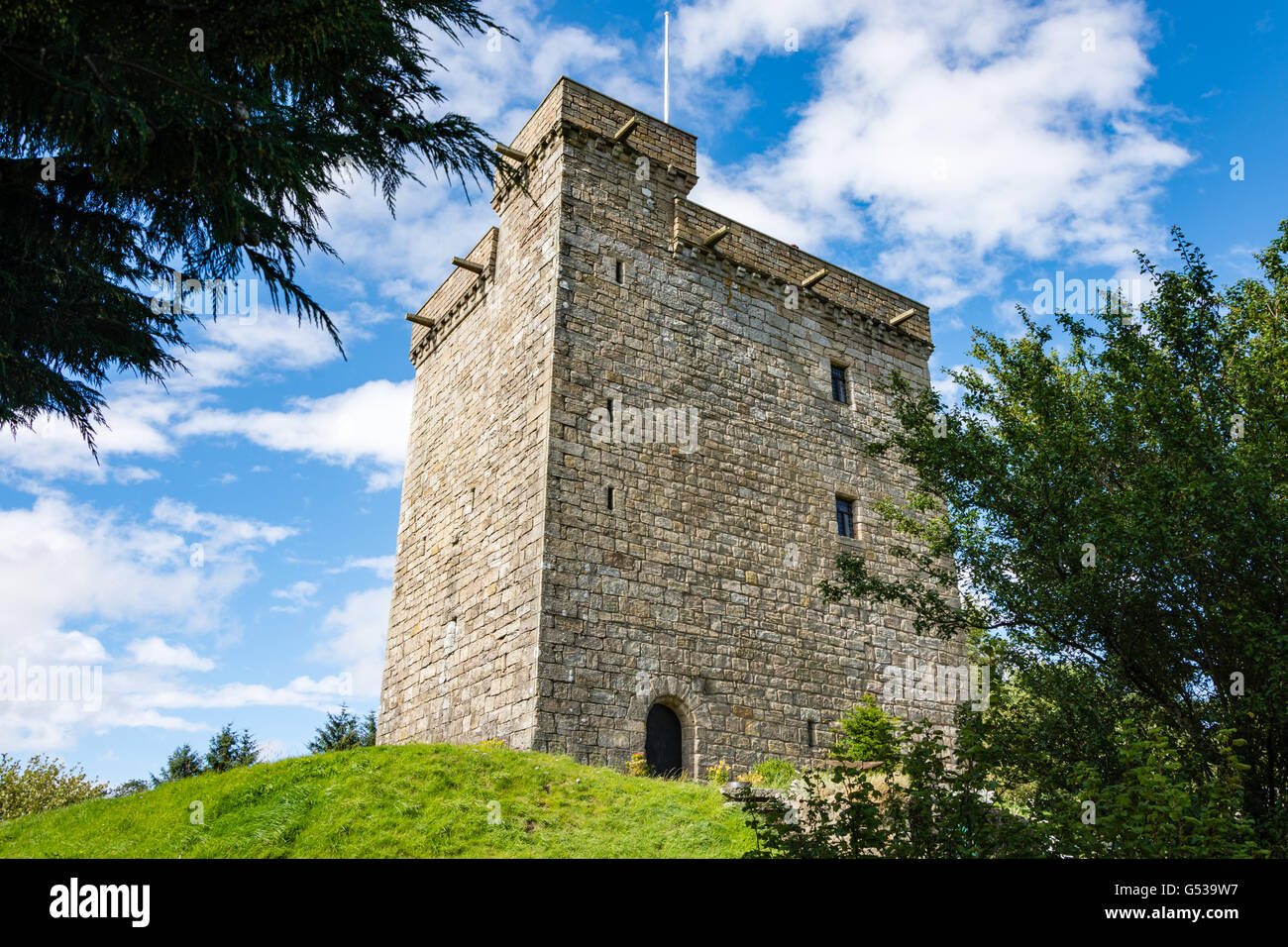 Regno Unito, Scozia, South Lanarkshire, East Kilbride, Castello di rete a East Kilbride Foto Stock