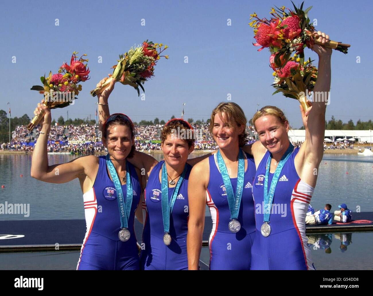 Olympics Canottaggio quadruple Foto Stock