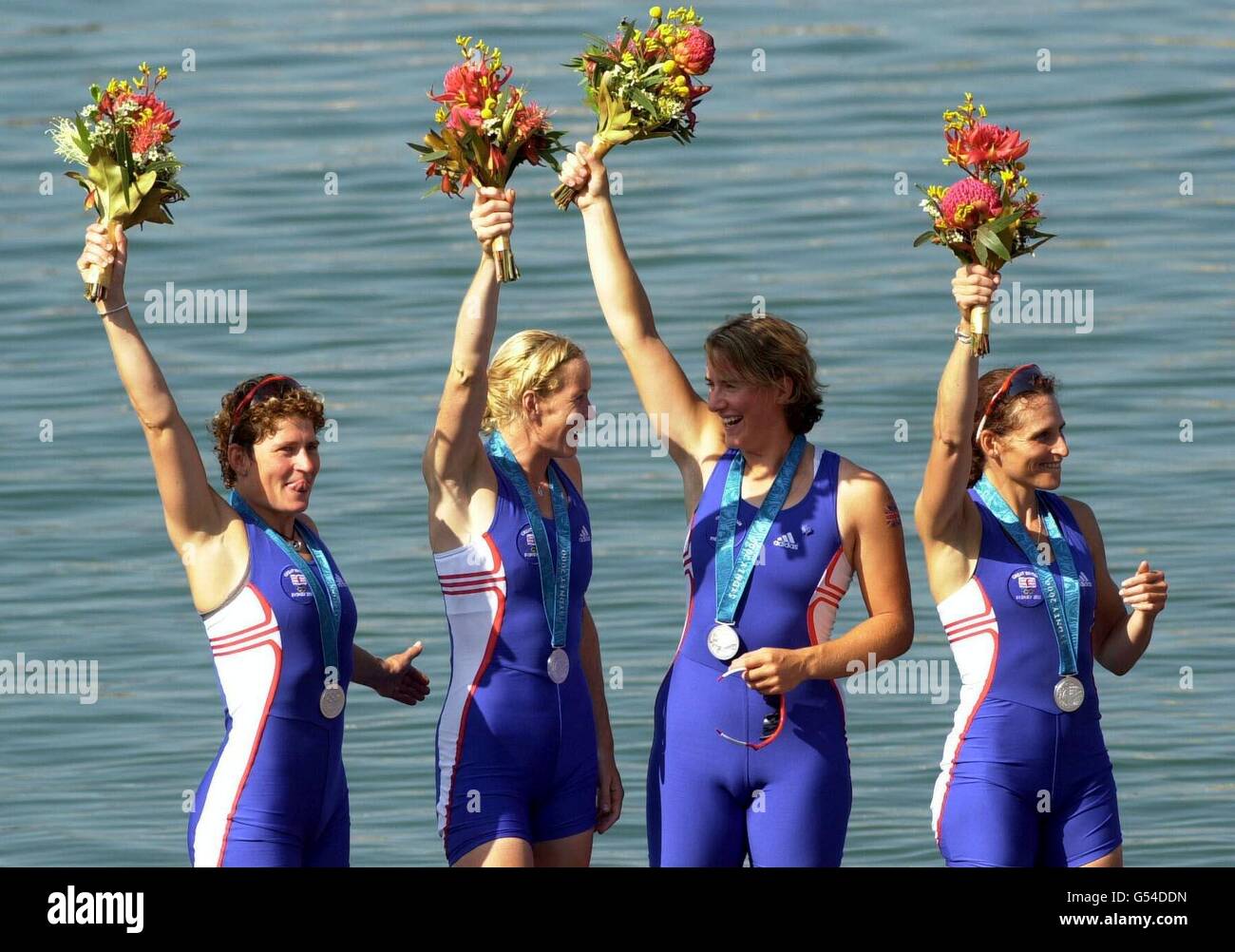 Olympics Canottaggio quadruple Foto Stock