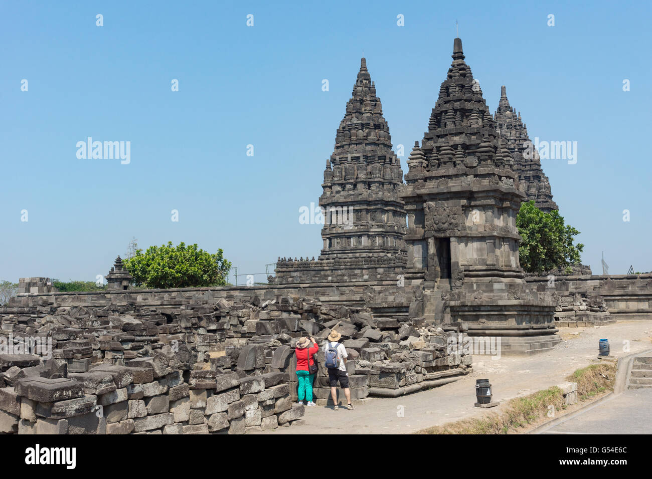 Indonesia, Java Tengah, Klaten, Prambanan Temple, tempio Hindu Foto Stock