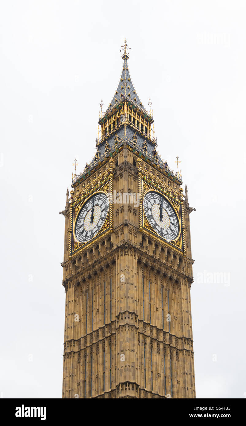 Famoso Big Ben orologio da torre di Londra Foto Stock