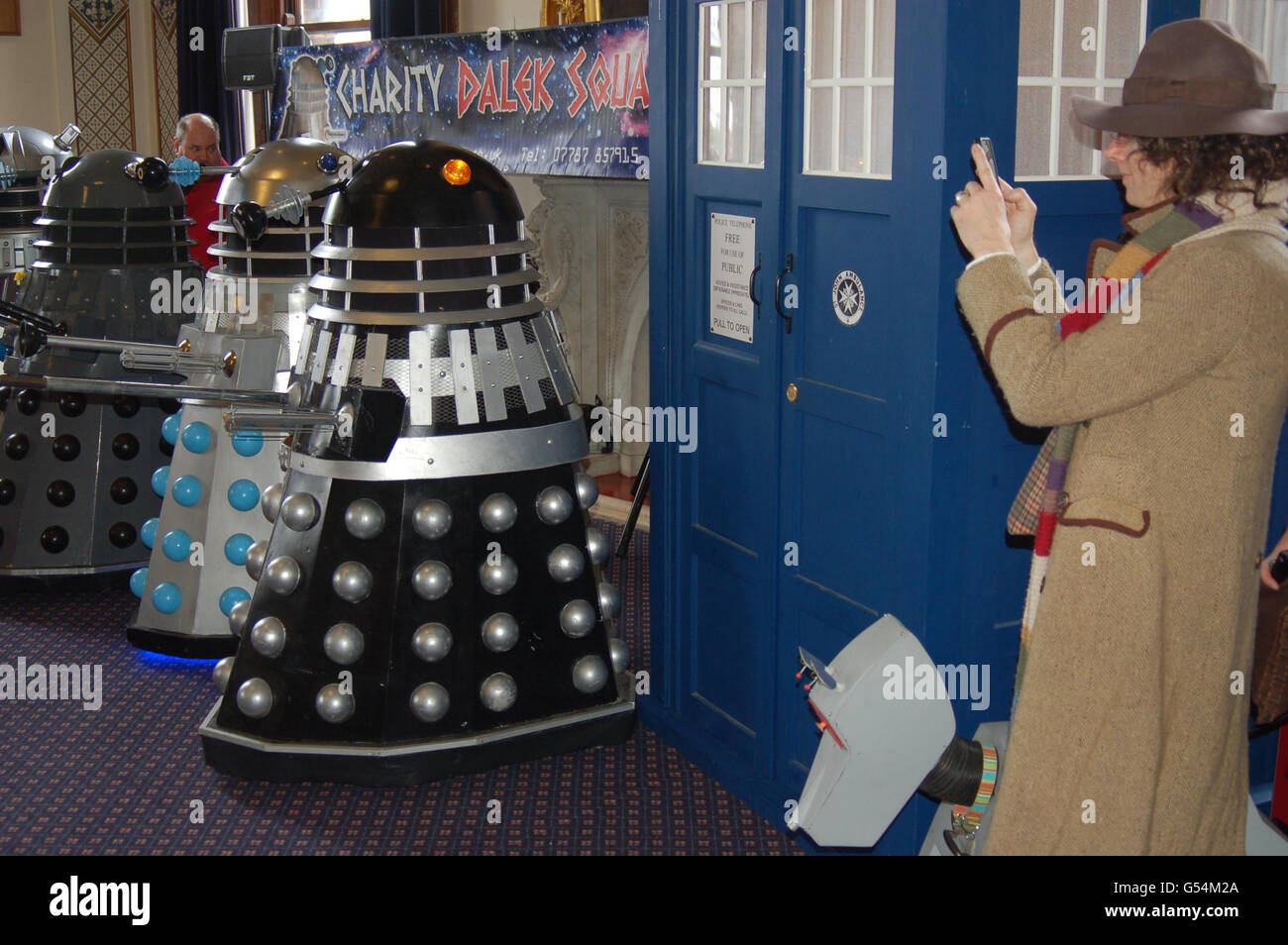 Dalek invasione di esposizione di Portsmouth Foto Stock