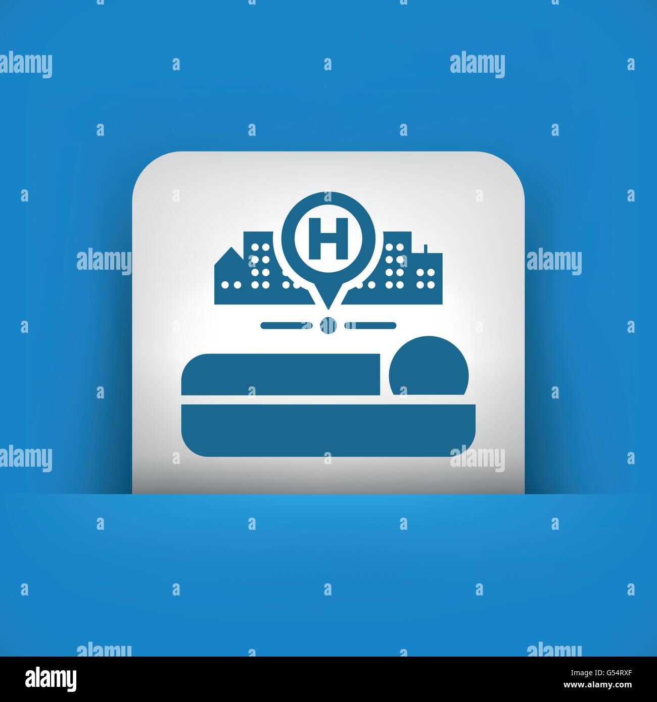 Icona dell'ospedale Illustrazione Vettoriale