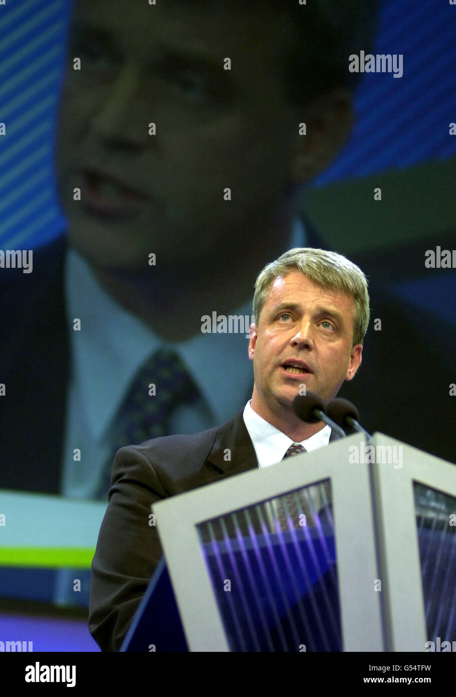 Tory Conf Andrew Lansley Foto Stock