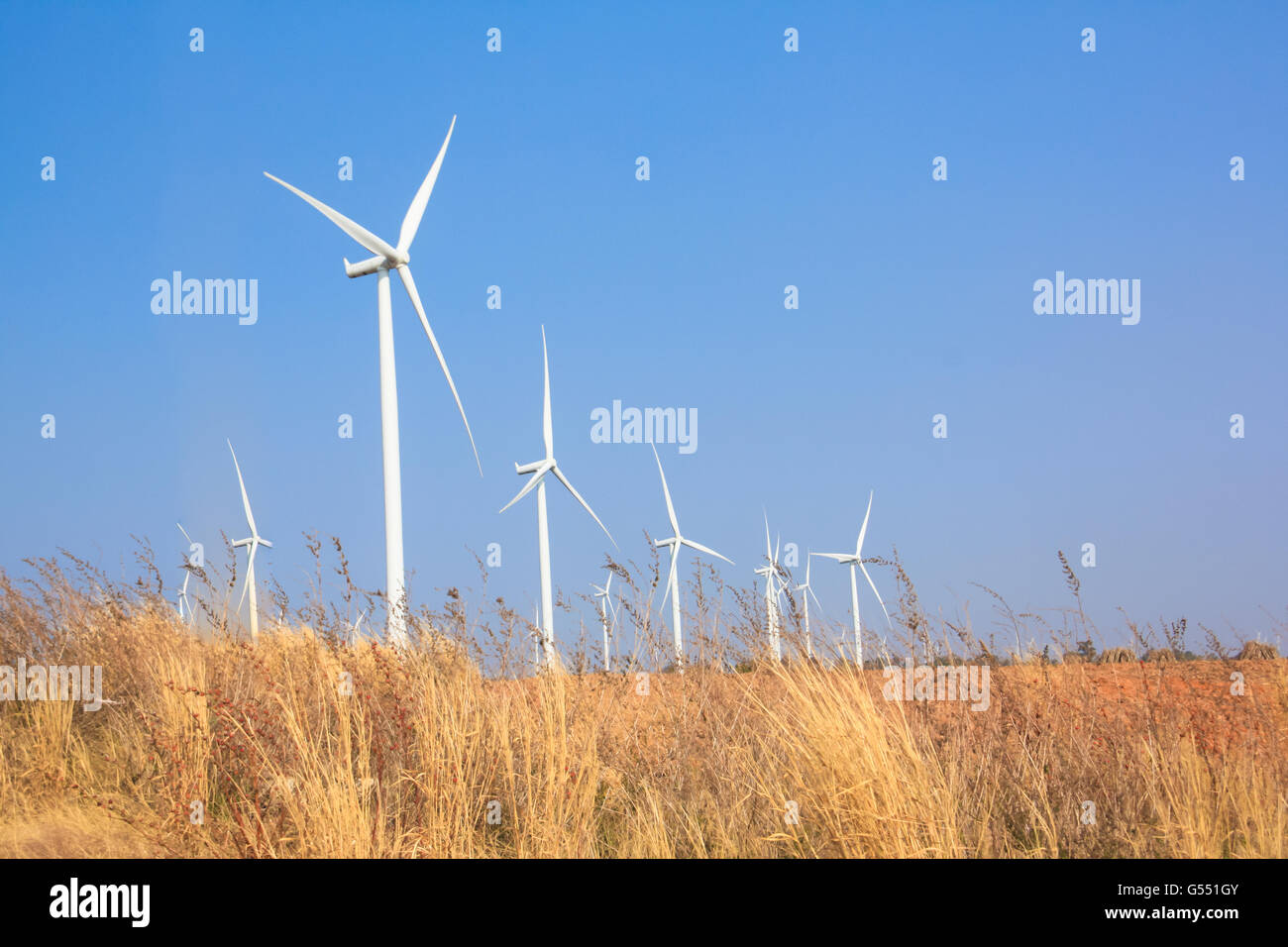 L'alternativa energia dal vento generatore di fattoria in Thailandia Foto Stock