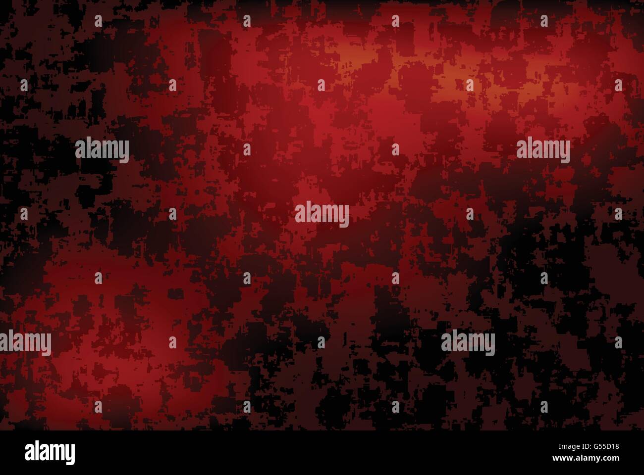 Grunge rosso scuro vettore vignette sfondo orizzontale Illustrazione Vettoriale