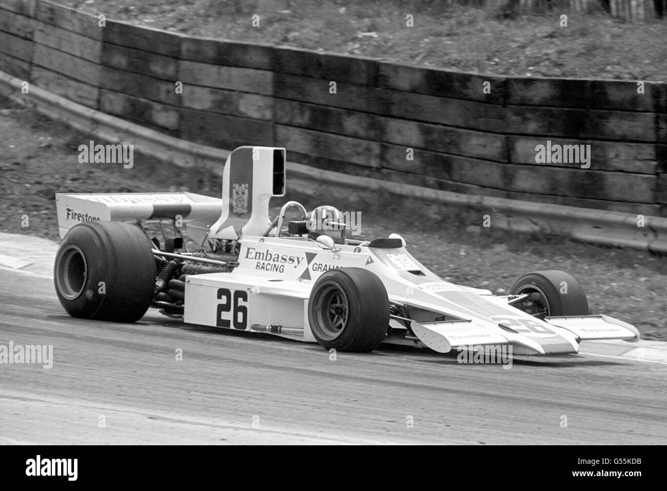 Formula uno Motor Racing - Gran Premio di Gran Bretagna - Brands Hatch. Graham Hill, Lola Ford Foto Stock