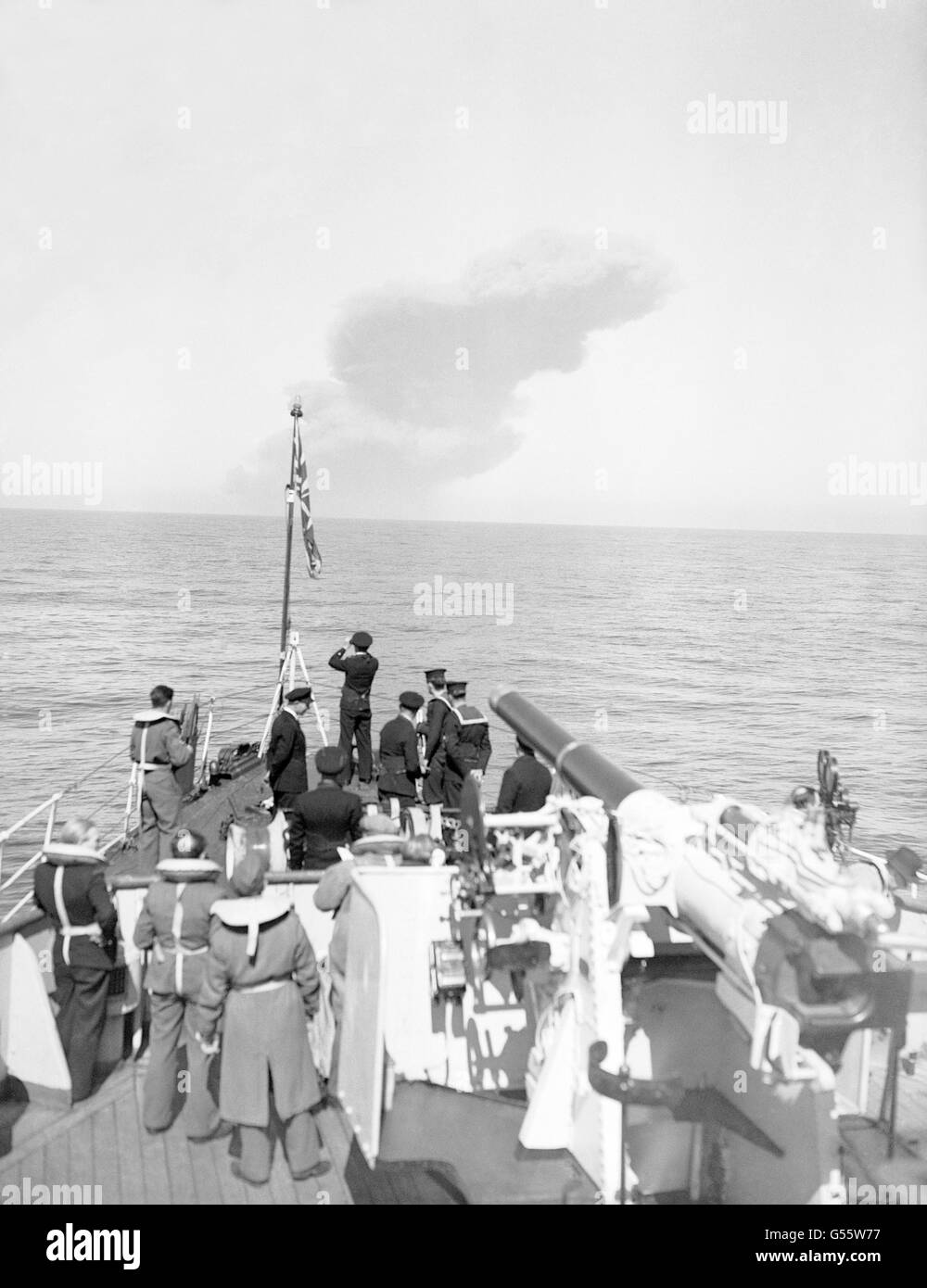 Militare - Esplosione - Helgoland Foto Stock