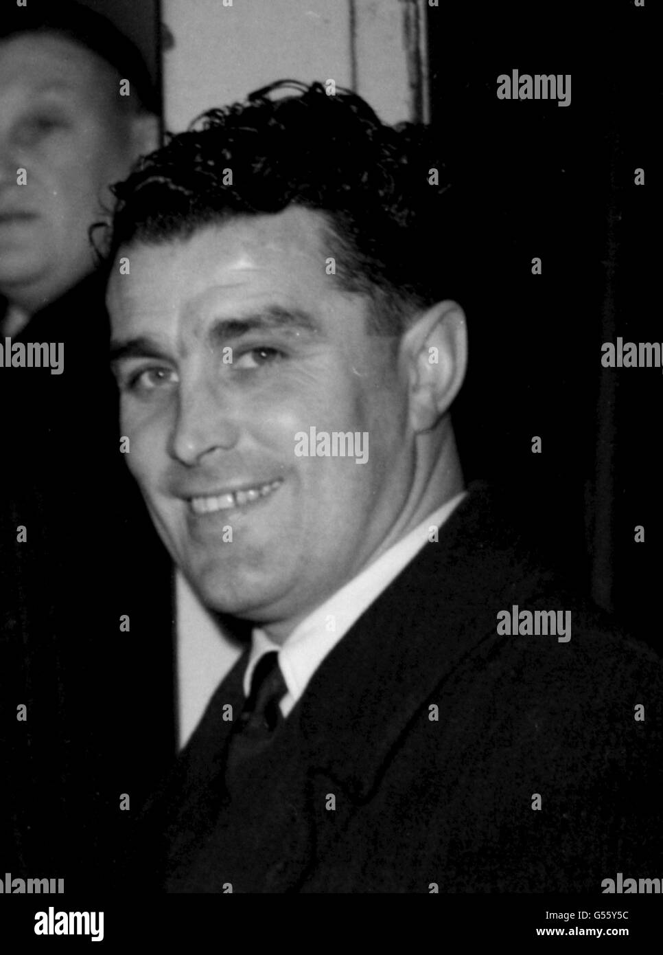 PA PHOTO 10/1/1951 ARSENAL CALCIATORE LESLIE COMPTON. Foto Stock