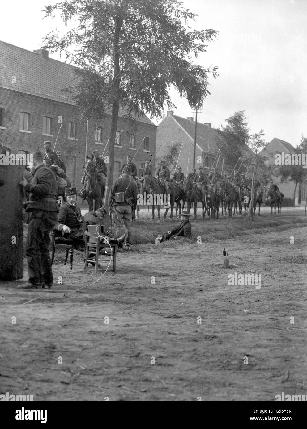 La Prima guerra mondiale - Fronte Occidentale - Belgio Foto Stock