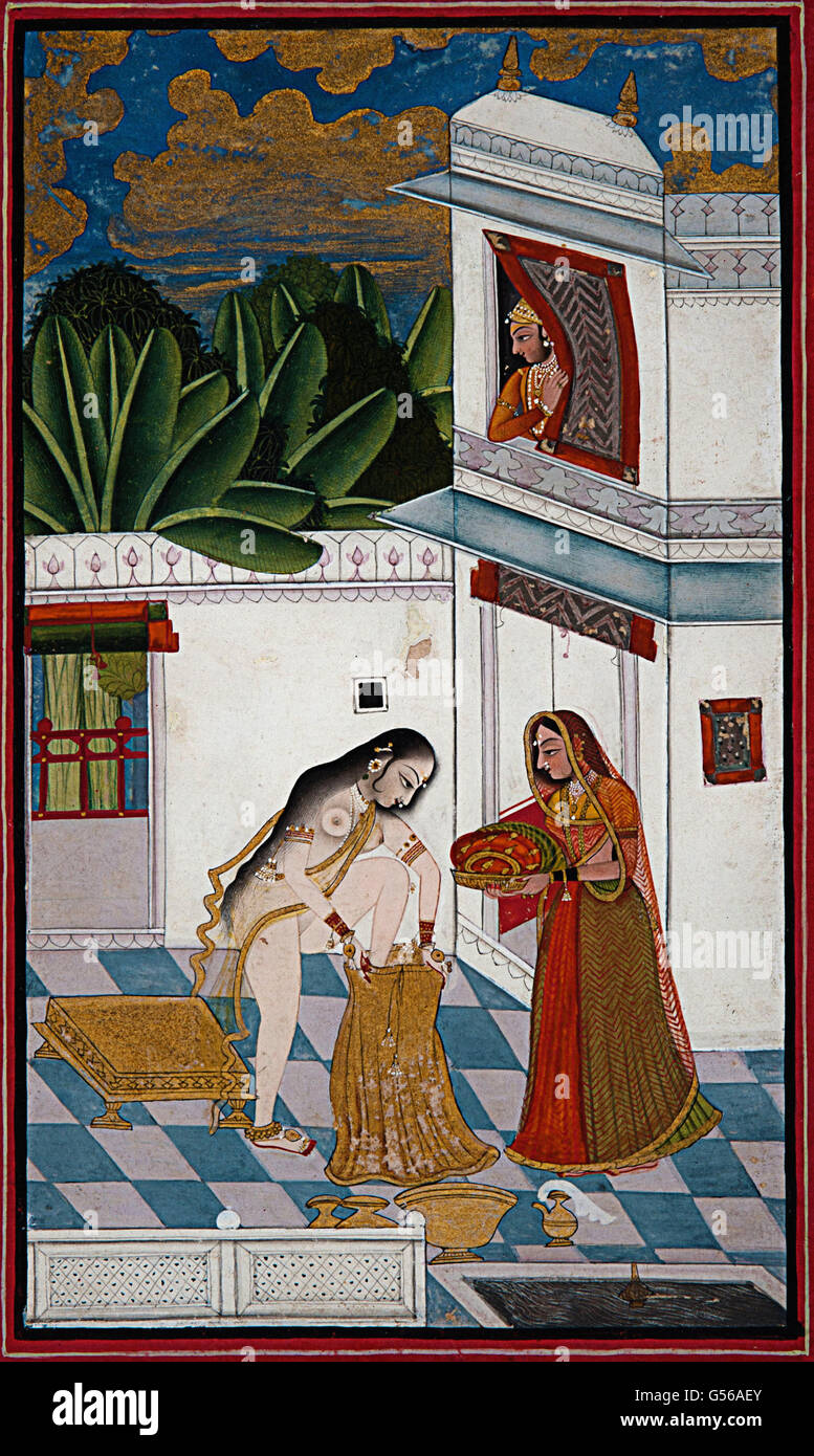 Hero godendo della bellezza di bagno Foto Stock