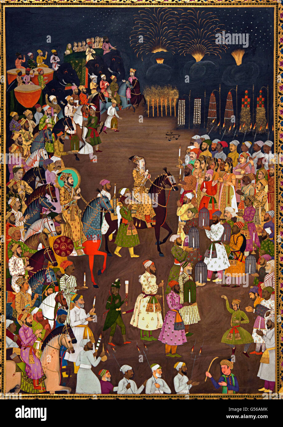 Il matrimonio processione di Dara Shikoh Foto Stock