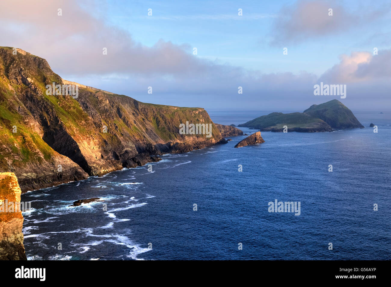 Le scogliere di Kerry, Portmagee, nella contea di Kerry, Irlanda Foto Stock