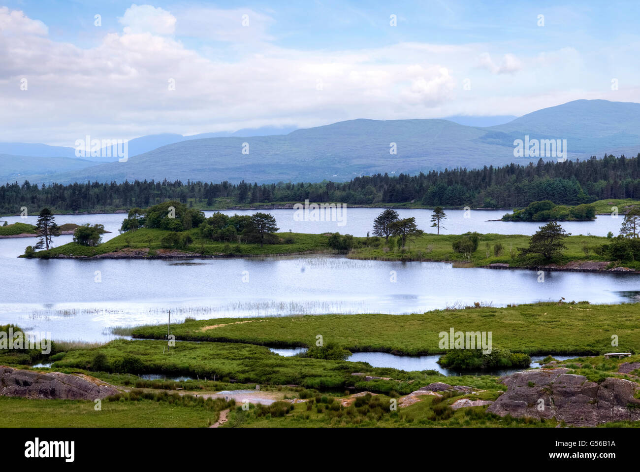 Parco Gleninchaquin, Cloonee Lough, penisola di Beara, nella contea di Kerry, Irlanda Foto Stock
