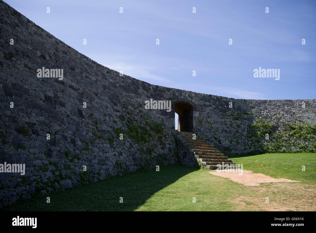 Castello Zakimi, Sito Patrimonio Mondiale dell'UNESCO, Okinawa, in Giappone Foto Stock