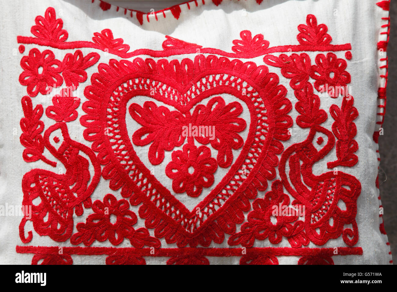 Ungheria Szentendre, artigianato, ricamo, Foto Stock